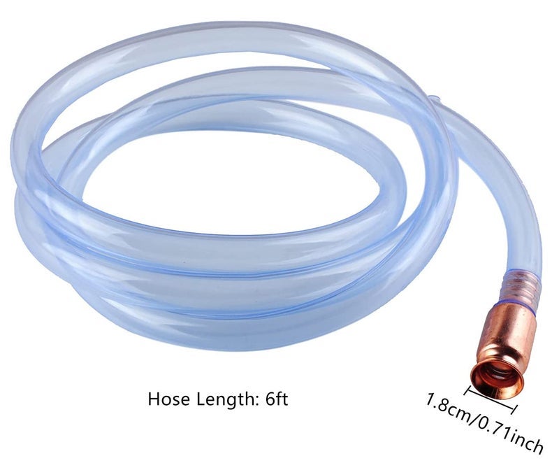 Wadoy Gas Siphon Hose Pump, Shaker Siphon for Gasoline/Fuel/Water Transfer, Safety Self Priming Hose 1/2" Valve - Image 3